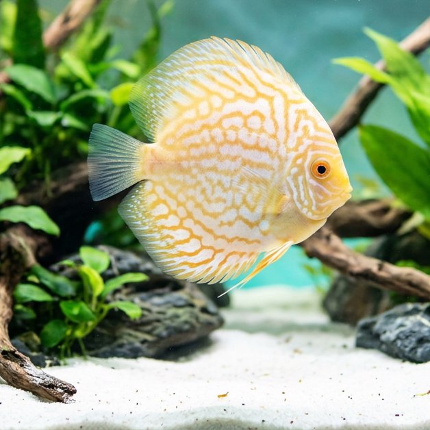 Albino Pigeon Diskus, 8 cm